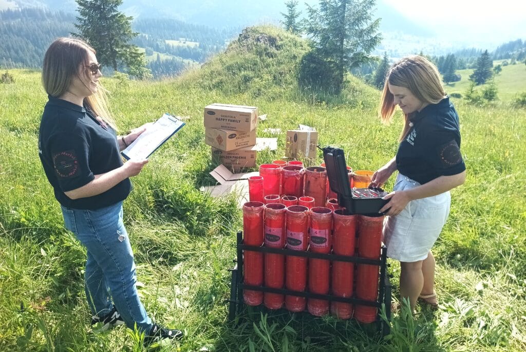Artificii Suceava pirotehnicieni la lucru